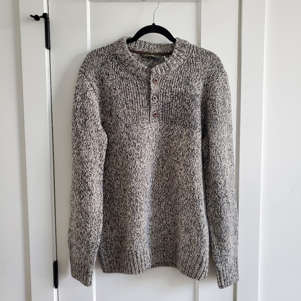 Eddie Baeur men's lambswool knit sweater